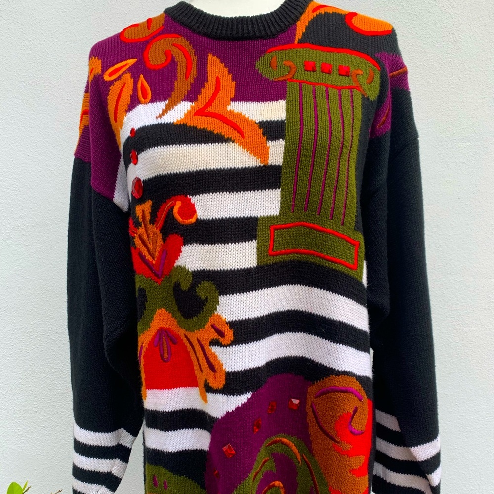 Vintage Santoria jewel embellished pullover sweater